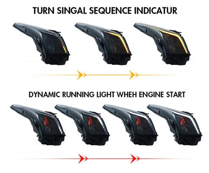 NTXGlow LED Headlights (2013-2019 Cadillac ATS & ATS-L)