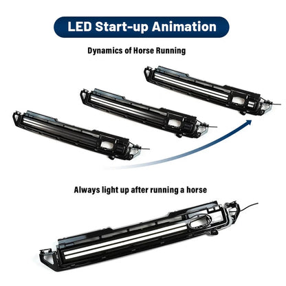 NTXGlow Front Grille Trim LED DRL Strip Light White (2020-25 Land Rover Defender 90 110)