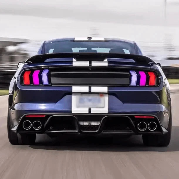 NTXGlow Clear RGB LED Tail Lights (2015-2023 Ford Mustang)