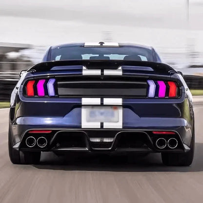 NTXGlow Clear RGB LED Tail Lights (2015-2023 Ford Mustang)