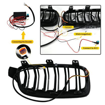 NTXGlow White Grille Lights (2013-2018 BMW 3-Series F30, F35 M3)