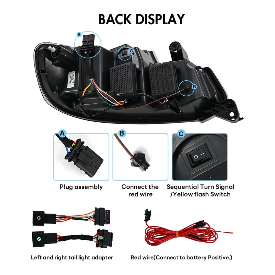 NTXGlow Smoke White LED GTS Tail Lights (2014-2021 BMW 2-Series F22, F23, F87 M2)