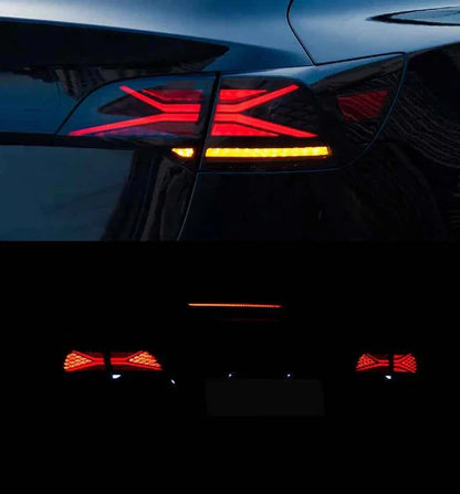NTXGlow Smoked LED Tail Lights 2017-2022 Tesla Model 3 & Y (X-Men Series Style)