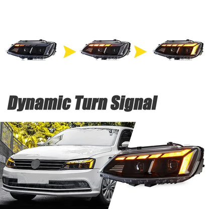 NTXGlow Start-up Animation LED Headlights (2012-18 Volkswagen Jetta MK6)