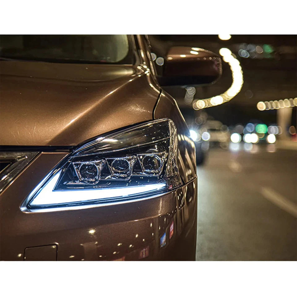 NTXGlow LED Headlights 2012-2015 Nissan Sylphy (A Touch of Blue)
