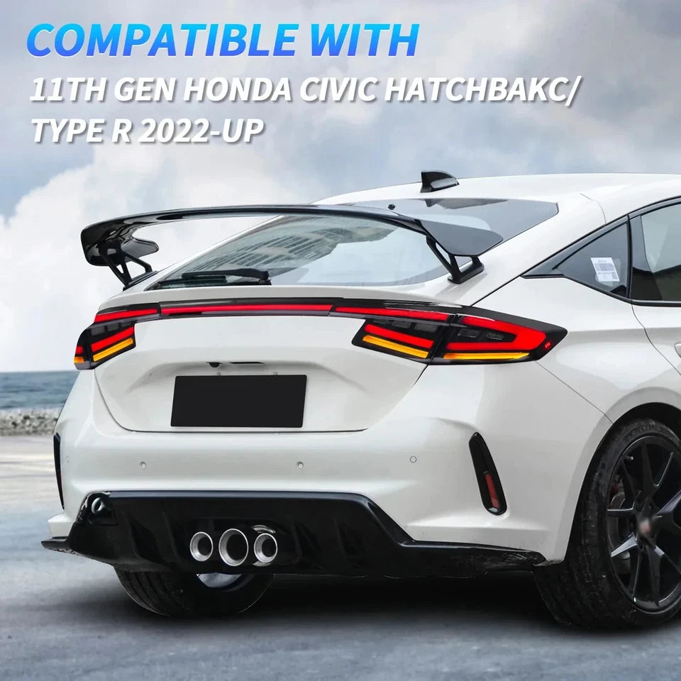 NTXGlow Smoke White Tail Lights (2022-2024 Honda Civic 11th Gen Hatchback & Type-R)