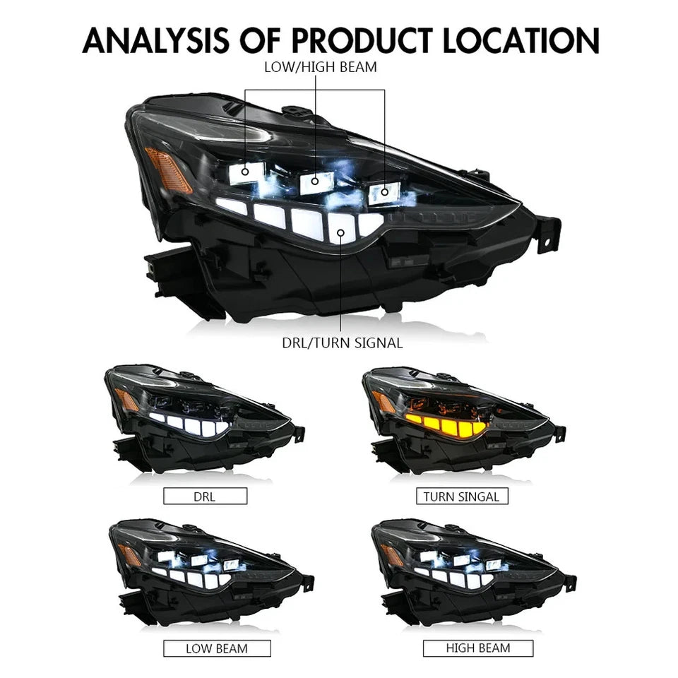 NTXGlow LED Headlights (2013-2016 Lexus IS250, IS350 F IS300, IS300t)