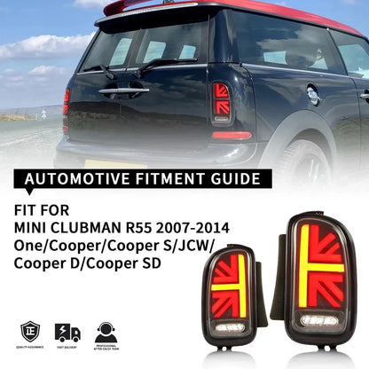 NTXGlow Smoked LED Tail Lights (2007-2014 BMW Mini Cooper Clubman R55)