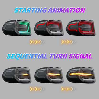 NTXGlow RGB LED Tail Lights (2007-2021 Toyota FJ Cruiser)