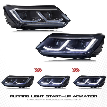 NTXGlow Start-UP Animation LED Headlights (2013-2017 Volkswagen Tiguan)