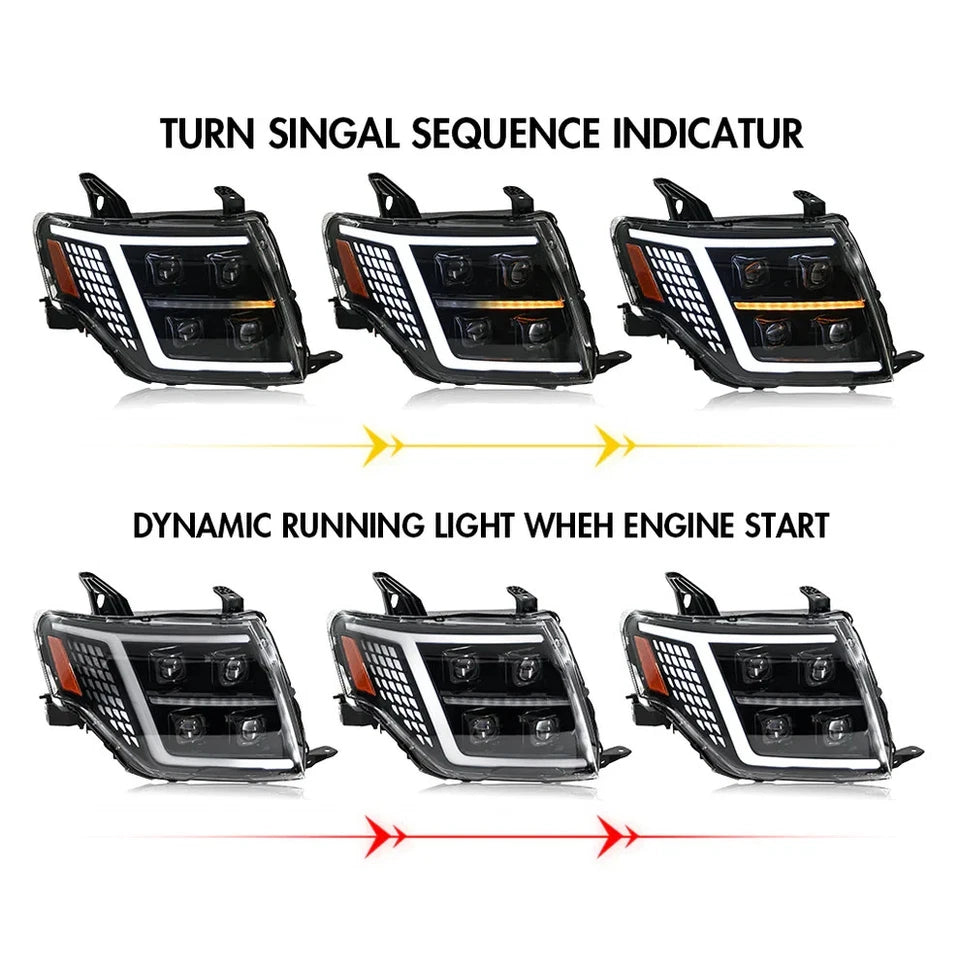 NTXGlow Dynamic Animation LED Headlights (2009-2021 Mitsubishi Pajero V93 V97)