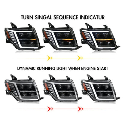 NTXGlow Dynamic Animation LED Headlights (2009-2021 Mitsubishi Pajero V93 V97)