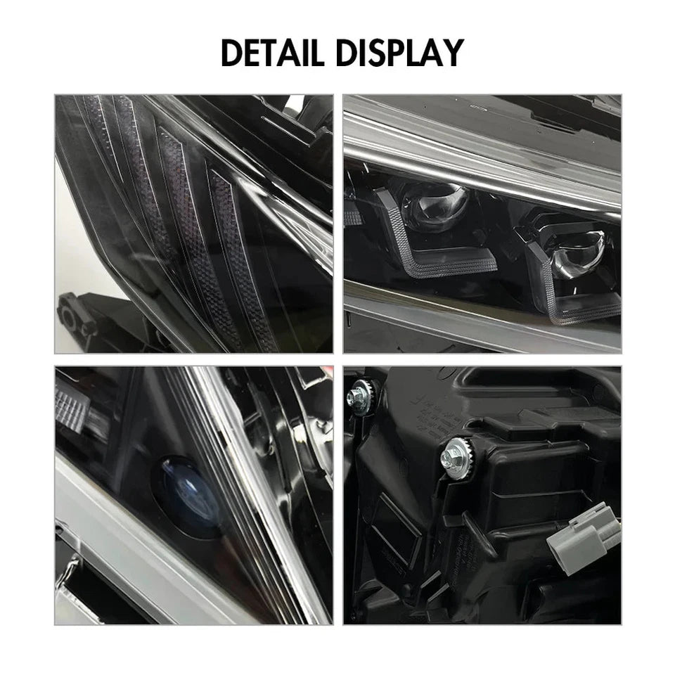 NTXGlow Red Demon Eye Headlights (2018-2024 Toyota Camry LE, SE, XLE, XSE, TRD)