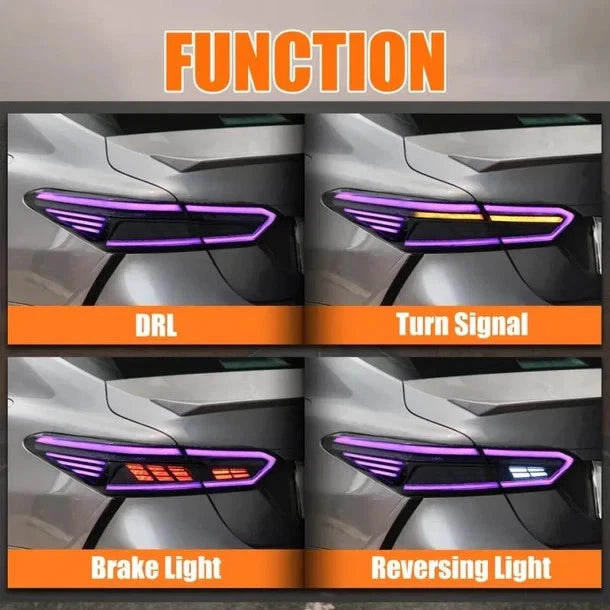 NTXGlow Rectilinear RGB LED Tail Lights (2018-2024 Toyota Camry)