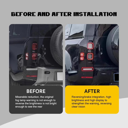 NTXGlow Red LED Bumper Brake Tail Lights (2020-2025 Land Rover Defender)