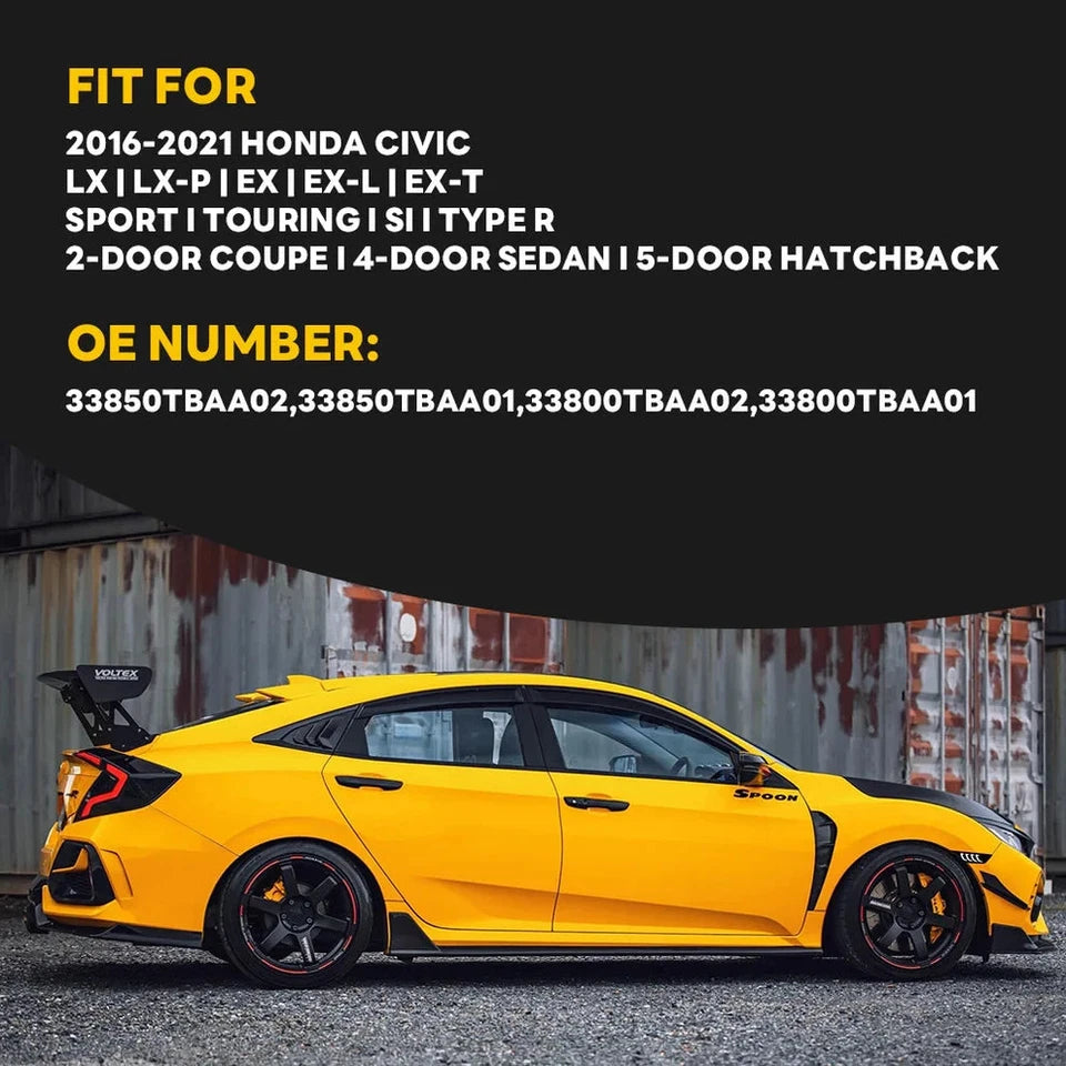 NTXGlow Smoked LED Side Marker Lights (2016-2021 Honda Civic)