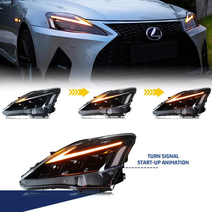 NTXGlow RGB Headlights (2006-2013 Lexus IS250, IS250C, IS350, IS350C, IS220D)