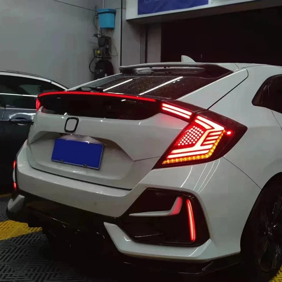 NTXGlow LED Tail Lights 2016-2021 Honda Civic Hatchback (Two Compartments)
