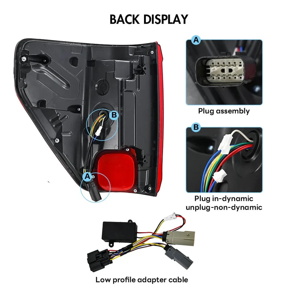 NTXGlow Red LED Tail Lights (2020-2025 Ford F-150)