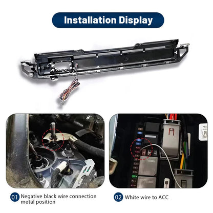 NTXGlow Front Grille Trim LED DRL Strip Light White (2020-25 Land Rover Defender 90 110)