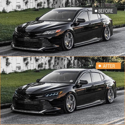 NTXGlow Red Demon Eye Headlights (2018-2024 Toyota Camry LE, SE, XLE, XSE, TRD)