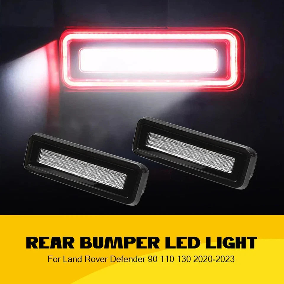NTXGlow Smoked LED Bumper Brake Tail Lights (2020-2025 Land Rover Defender)