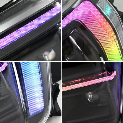 NTXGlow Halogen Version RGB Headlights (2021-2024 Ford F-150 P702 14th Gen)