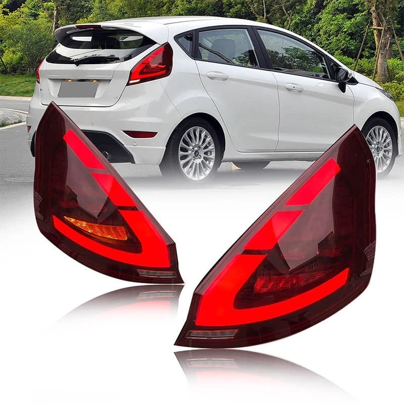 NTXGlow Smoked White LED Tail Lights (2009-2015 Ford Fiesta)