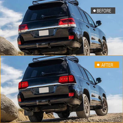 NTXGlow Red LED Tail Lights (2016-2020 Toyota Land Cruiser LC200)