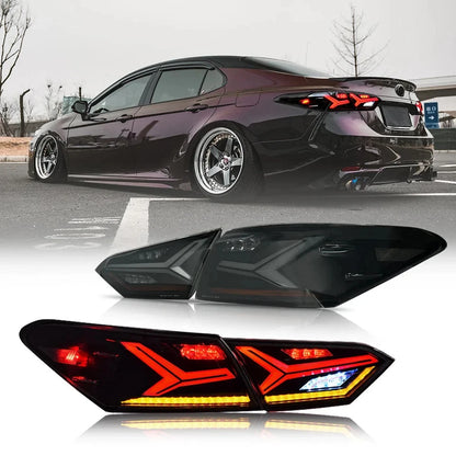 NTXGlow Smoke Tail Lights (2018-2024 Toyota Camry LE SE, XLE, XSE, TRD 8th Gen)