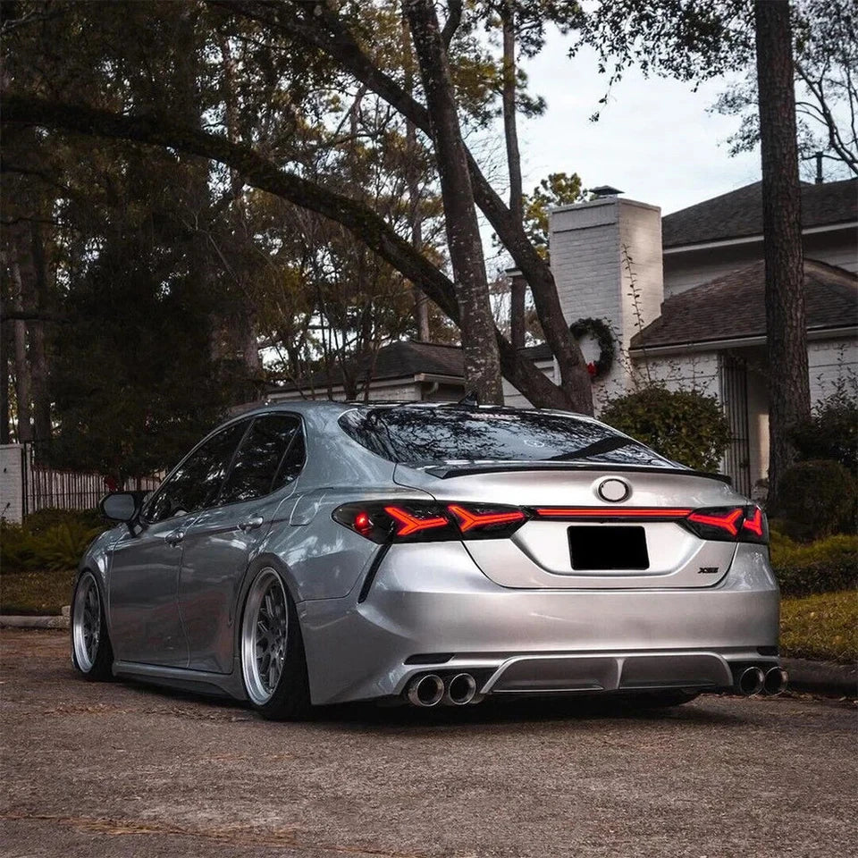 NTXGlow Smoke White Tail Lights & Trunk Set (2018-2024 Toyota Camry)
