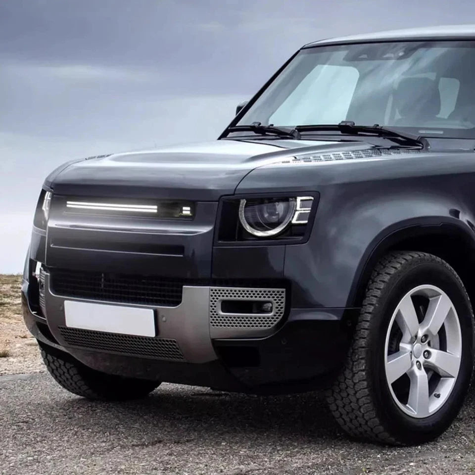 NTXGlow Front Grille Trim LED DRL Strip Light Black (2020-25 Land Rover Defender 90 110)