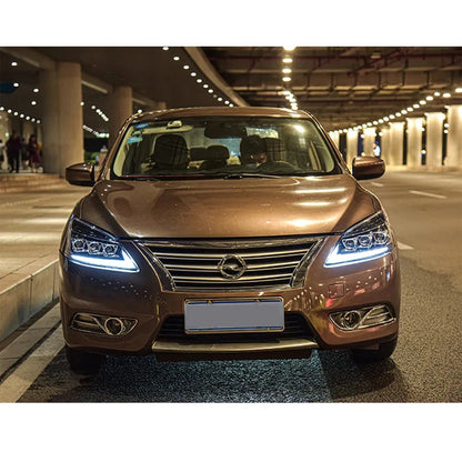 NTXGlow LED Headlights 2012-2015 Nissan Sylphy (A Touch of Blue)