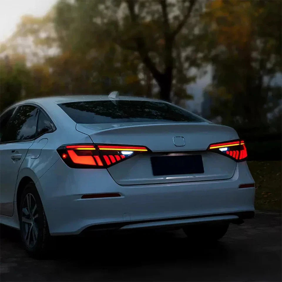 NTXGlow Smoked White LED Tail Lights (2022-2025 Honda Civic 11th Gen)