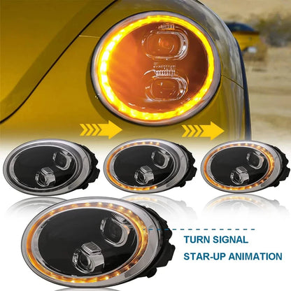 NTXGlow Start-Up Animation LED Headlights (2012-2019 Volkswagen Beetle)