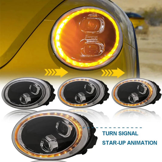NTXGlow Start-Up Animation LED Headlights (2012-2019 Volkswagen Beetle)