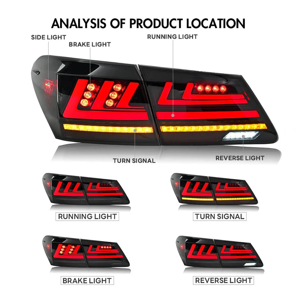 NTXGlow LED Tail Lights (2007-2012 Lexus ES350, ES330)