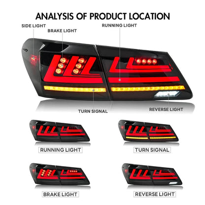 NTXGlow LED Tail Lights (2007-2012 Lexus ES350, ES330)