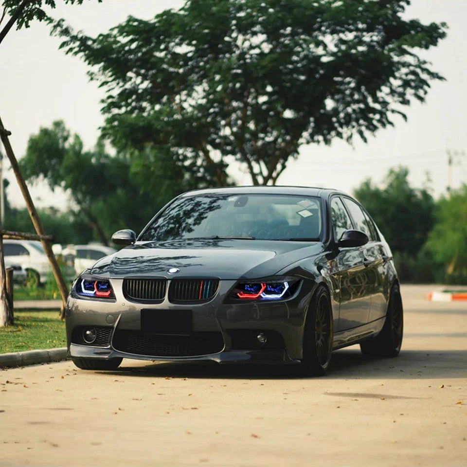 NTXGlow RGB Halogen Headlights (2009-12 BMW 3-Series E90 E91 320i 323i 325 330 335)
