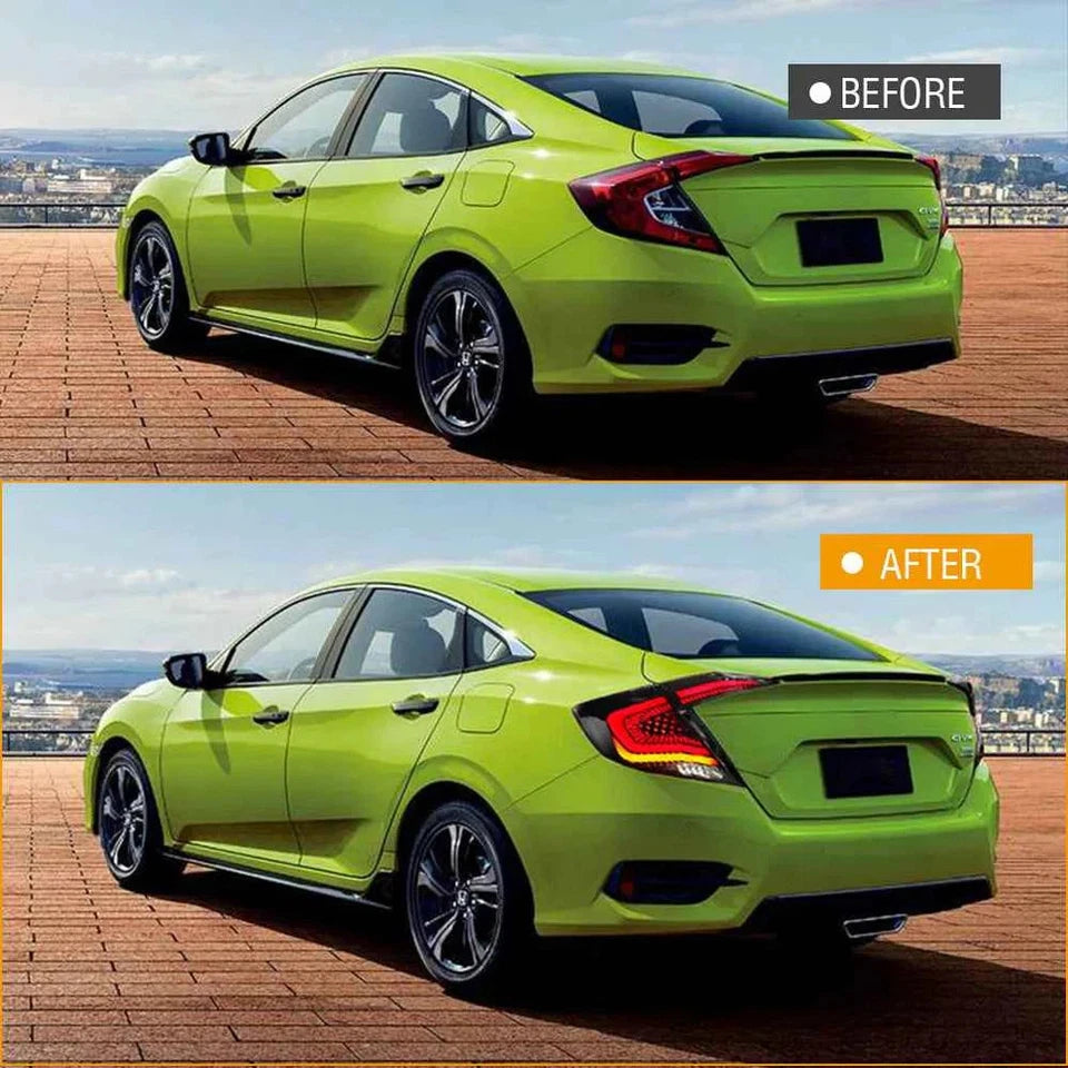 NTXGlow Clear LED Tail Lights (2016-2021 Honda Civic)