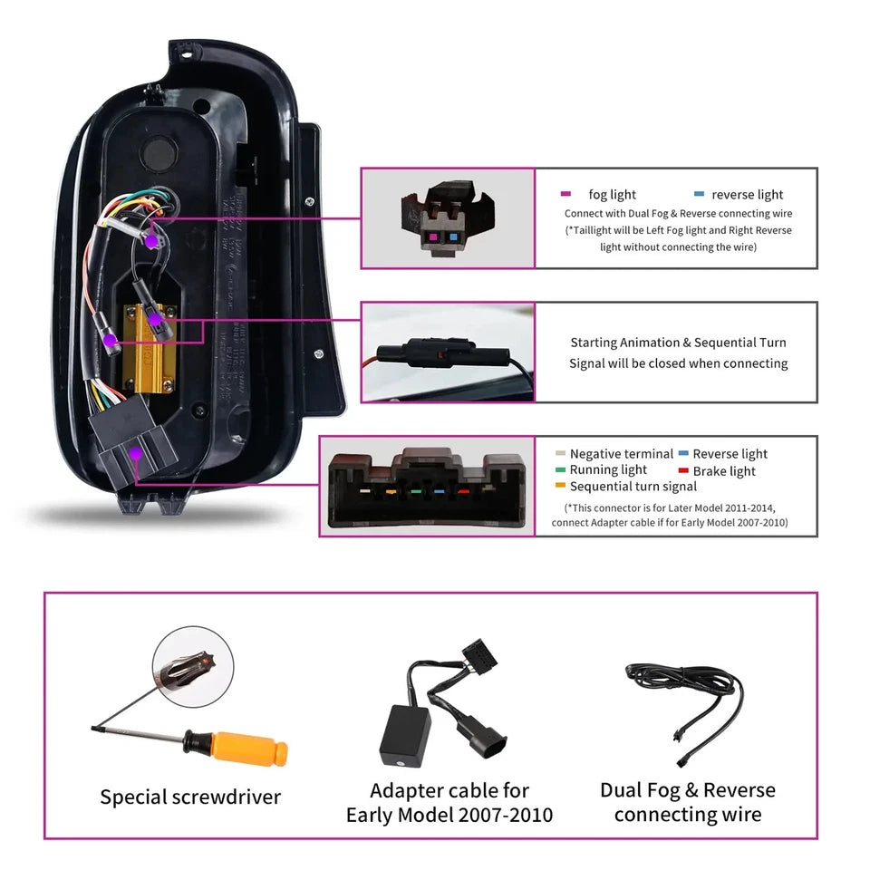 NTXGlow Red LED Tail Lights (2007-2014 BMW Mini Cooper Clubman R55)