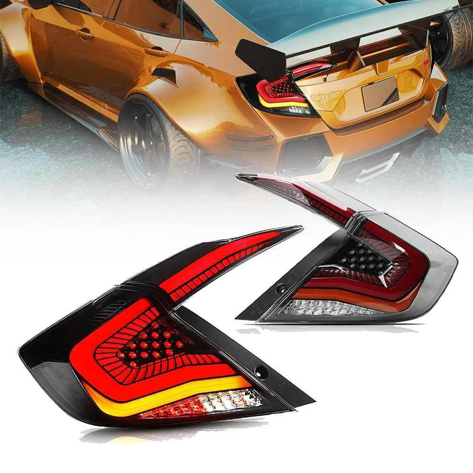 NTXGlow Smoked LED Tail Light Lamps (2016-2021 Honda Civic)