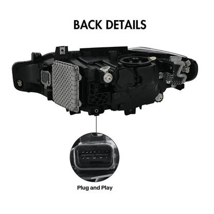 NTXGlow Halogen Projector Headlights (2013-2018 BMW 3-Series F30 F31 328i 335i)