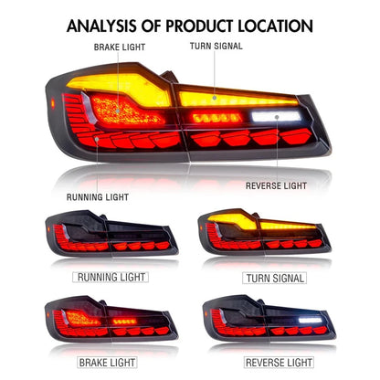 NTXGlow LED Tail Lights (2018-2022 BMW 5-Series G30 G38 520 530 540 M5 F90)