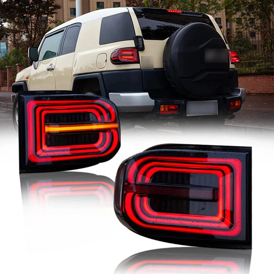NTXGlow Smoked LED Tail Lights (2007-2021 Toyota FJ Cruiser)