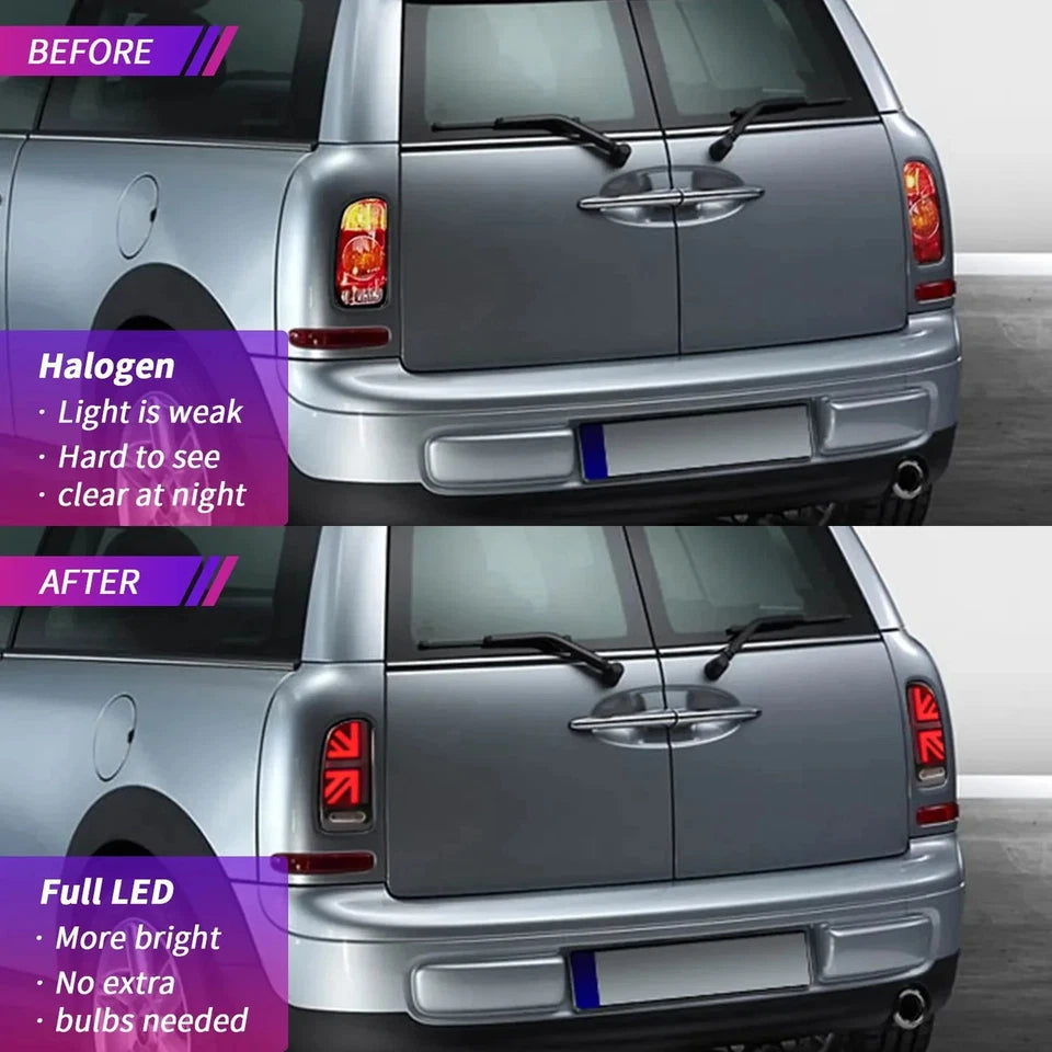 NTXGlow Smoked LED Tail Lights (2007-2014 BMW Mini Cooper Clubman R55)