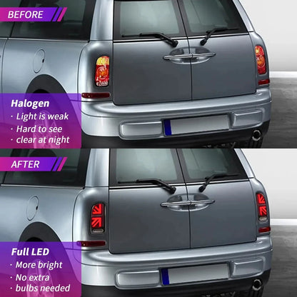 NTXGlow Smoked LED Tail Lights (2007-2014 BMW Mini Cooper Clubman R55)