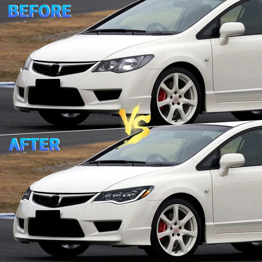 NTXGlow LED Headlights 2006-2012 Honda Civic FD1, FD2 Type-R (LHD)