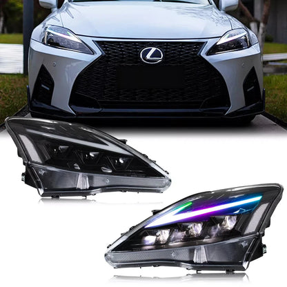 NTXGlow RGB Headlights (2006-2013 Lexus IS250, IS250C, IS350, IS350C, IS220D)
