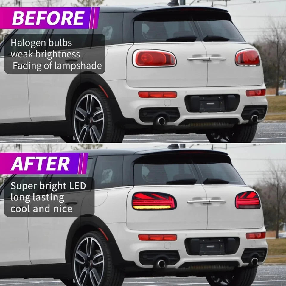 NTXGlow Smoked Red LED Tail Lights (2015-2019 BMW Mini Cooper Clubman F54)